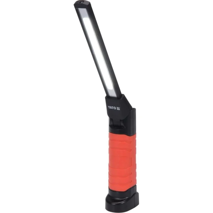 YATO Werkstattlampe Inspektionslampe, 5W+3W LED mit Magnet, 600 Lumen, schwenkbar bis 120°, inkl. Micro-USB-Kabel