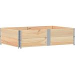vidaXL Hochbeet Pflanzkasten 150x100 cm Massivholz Kiefer, stapelbar, faltbares Design, offener Boden