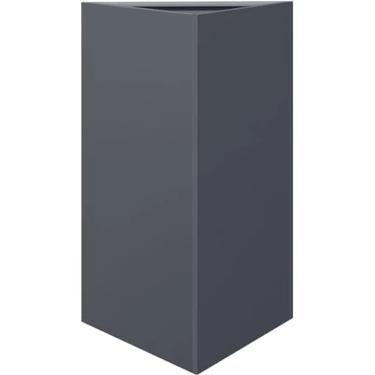vidaXL Pflanzkübel Anthrazit Dreieckig 50x43x75 cm Stahl, rostbeständig und tief für gesundes Pflanzenwachstum – Bild 1