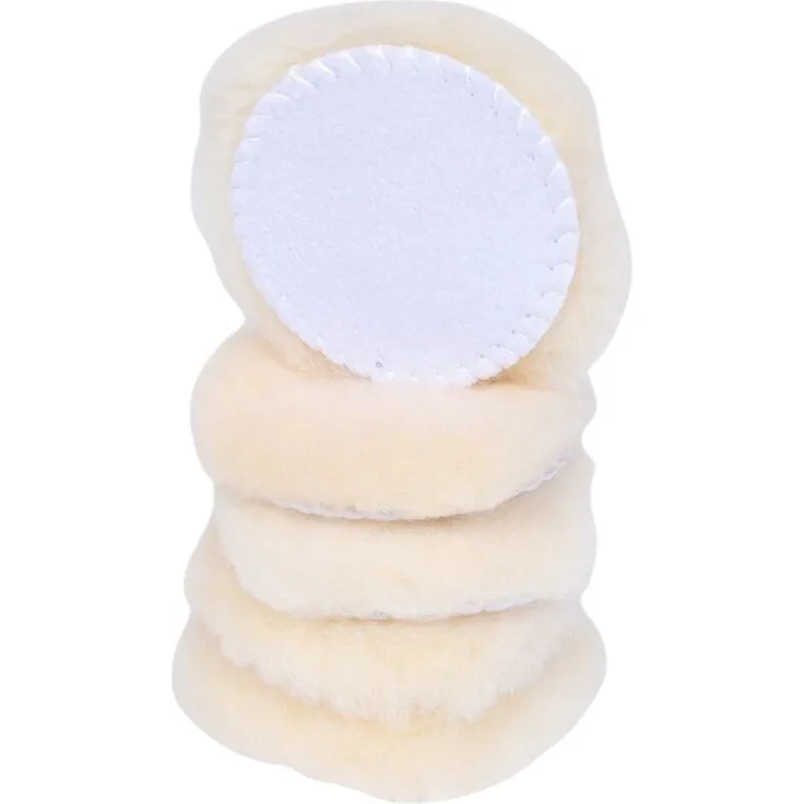 KSTOOLS Polierpad Lammfell, ø 80 mm, 5er Pack für perfektes Polieren glatter Oberflächen