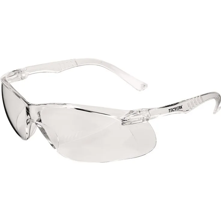 AS Arbeitsschutz GmbH Schutzbrille Daylight One EN 166, kratzfeste Polycarbonatscheibe, 100 % UV-Schutz, klare Bügel und Scheibe