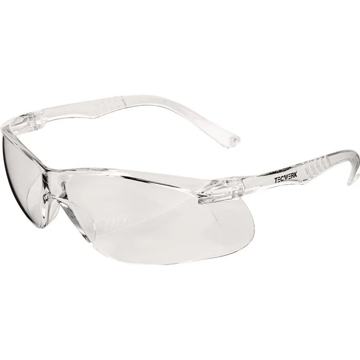 AS Arbeitsschutz GmbH Schutzbrille Daylight One EN 166, kratzfeste Polycarbonatscheibe, 100 % UV-Schutz, klare Bügel und Scheibe