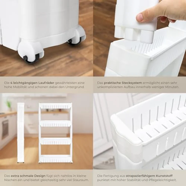 tectake Nischenregal 4 Etagen – Bild 7