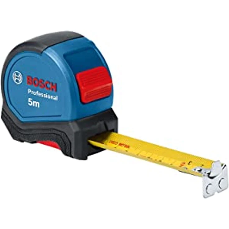 Bosch Professional 13 tlg. Profi Werkzeug Set (inkl. 25cm Wasserwaage, 5m Maßband, Universal Messer mit ausziehbarer Klinge und 10 tlg. Klingen Set), Bule – Bild 5