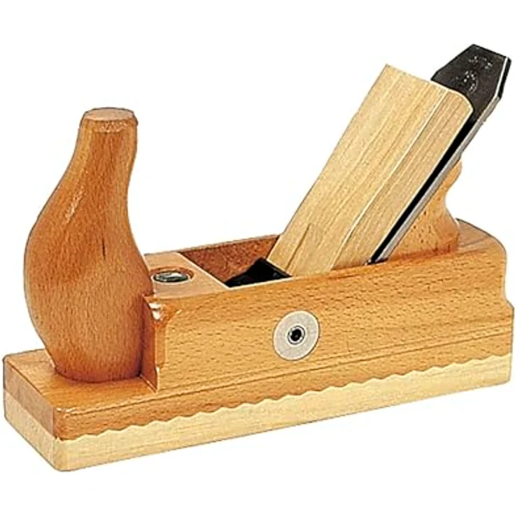 Ulmia HW 3-48 Holzhobel - Putzhobel HW3-48 ~ Hobel mit Weißbuchensohle und Doppeleisen, zum Putzen von Vollholz und furnierten Flächen sowie für Putz- und Einpassarbeiten ~ 220 mm x 64 mm – Bild 2