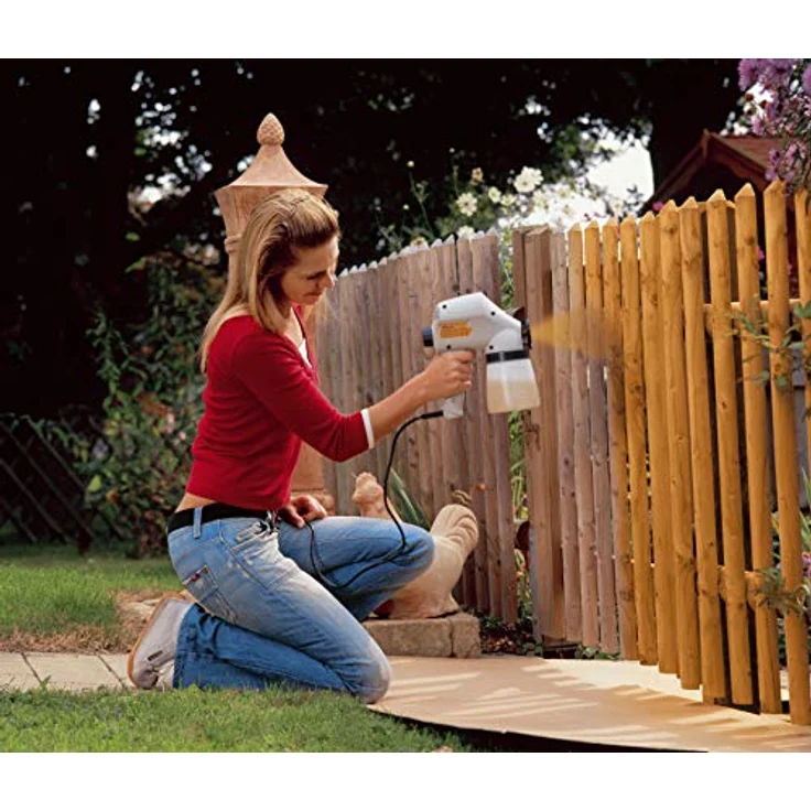 WAGNER Farbsprühsystem W 95 für lösemittelhaltige & wasserlösliche Farben im Innen- & Außenbereich, Behälter 600 ml, 10 m²-15 min, 70 W – Bild 4