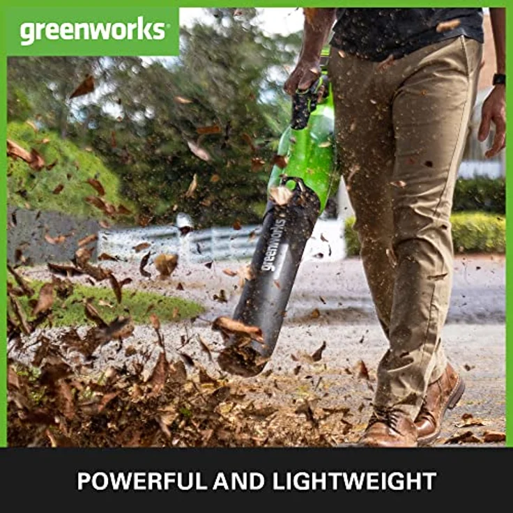 Greenworks GD40AB, Laubsauger + Laubbläser, 40V Akku-Axialgebläse ohne Akku und Ladegerät, leichtes Design – Bild 3