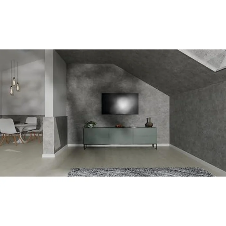 EGGER Abdeckleiste Decowall AL003, flache Wandverkleidung in Rovigo Beton, 2400 x 6 x 25 mm, langlebig und strapazierfähig, einfache Montage – Bild 5