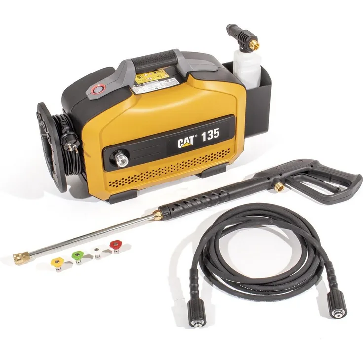 CAT CATERPILLA Hochdruckreiniger 135 bar Professional, 1800 W, Fördermenge max: 450 l/h, inkl. 4 Strahl-Düsen