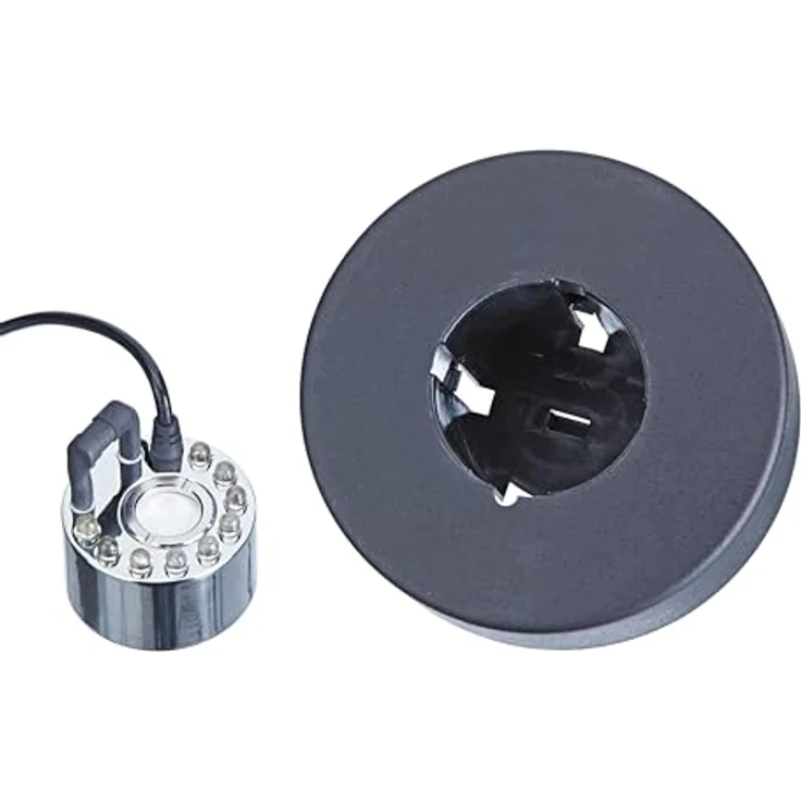Pontec PondoFog RGB, Nebelzusatz für Gartenteiche mit energieeffizientem RGB-LED-Licht, IP68, 13 Watt – Bild 1