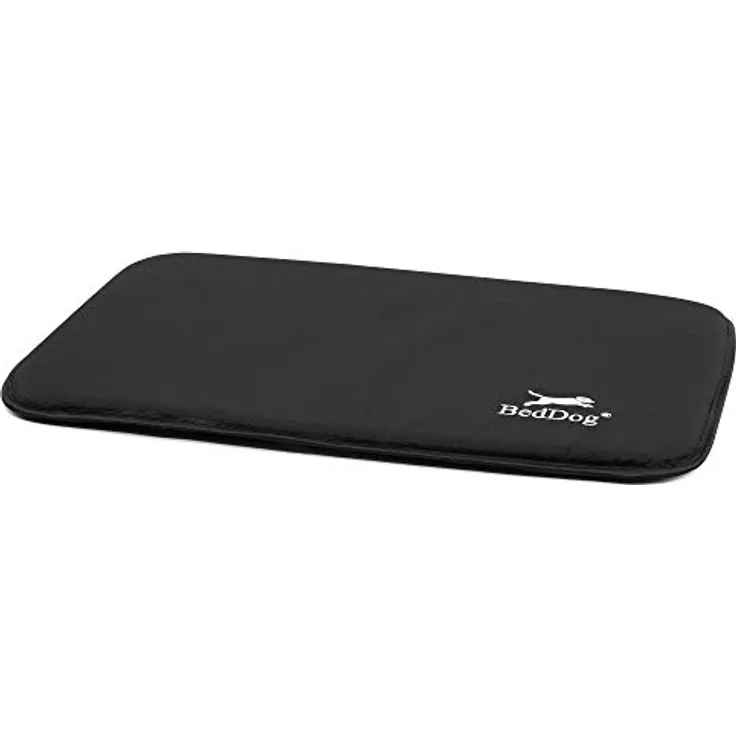 BedDog Hundematte CORA - Komfortables Hundekissen aus Cordura, robust und pflegeleicht, M (60x40cm), schwarz