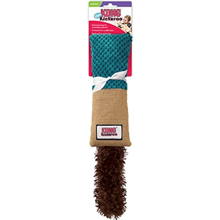 KONG – Kickeroo – Katzenspielzeug, Nordamerikanische Premium Katzenminze (Farbvariat.) – Cuddler Muster – Bild 4