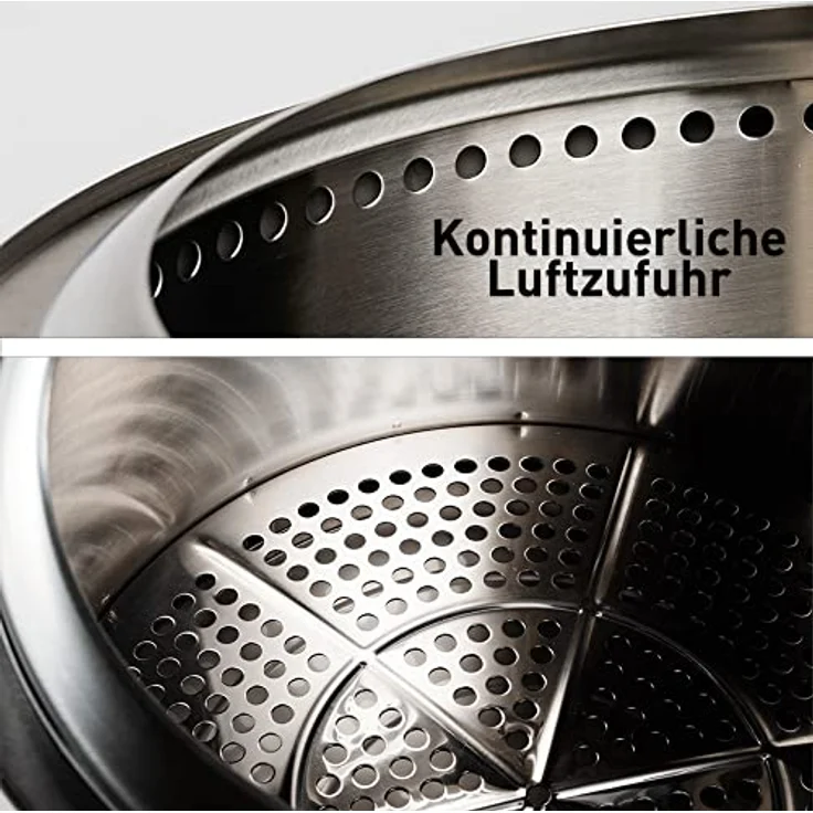 Solo Stove Feuerschale „Bonfire“ 1.0 - Outdoor-Kamin aus Edelstahl, mit Standfuß, raucharm - Tragbare Feuerstelle für Terrasse, Garten - Feuertonne, Holzofen, Feuerkorb - ⌀ 49,5 cm, Höhe 44,5 cm – Bild 3
