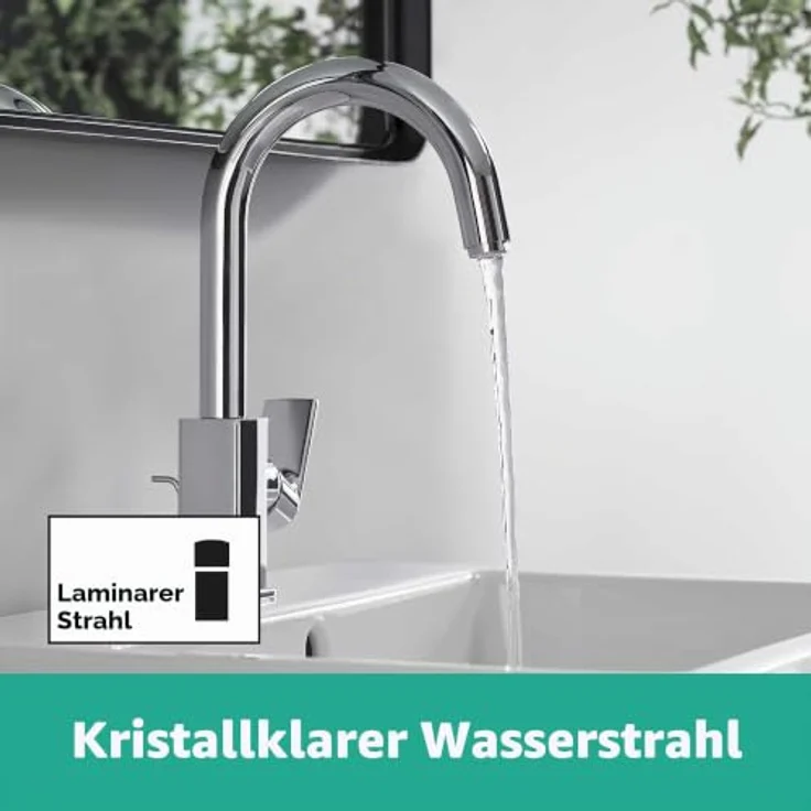 hansgrohe Vernis Shape Spültischarmatur, ComfortZone 200, Keramikmischsystem, EcoSmart, chrom – Bild 2