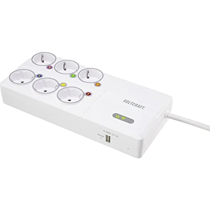 VOLTCRAFT SEM8500 Energiekosten-Messgerät inkl. Funksteckdosen, Datenexport, Datenloggerfunktion, Kostenprognose, Stromtarif