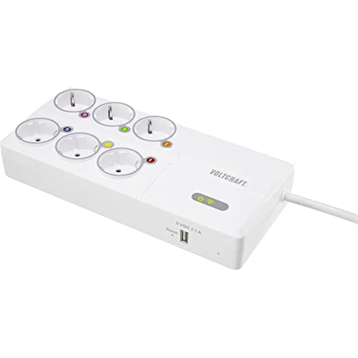 VOLTCRAFT SEM8500 Energiekosten-Messgerät inkl. Funksteckdosen, Datenexport, Datenloggerfunktion, Kostenprognose, Stromtarif – Bild 1