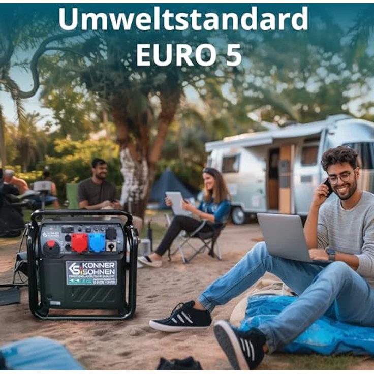 Könner & Söhnen Inverter-Stromerzeuger KS 8100iE 1/3 ATSR, max. Leistung 8,5 kW, einphasig und dreiphasig, mit ATS-Anschluss, elektrisch startend – Bild 6