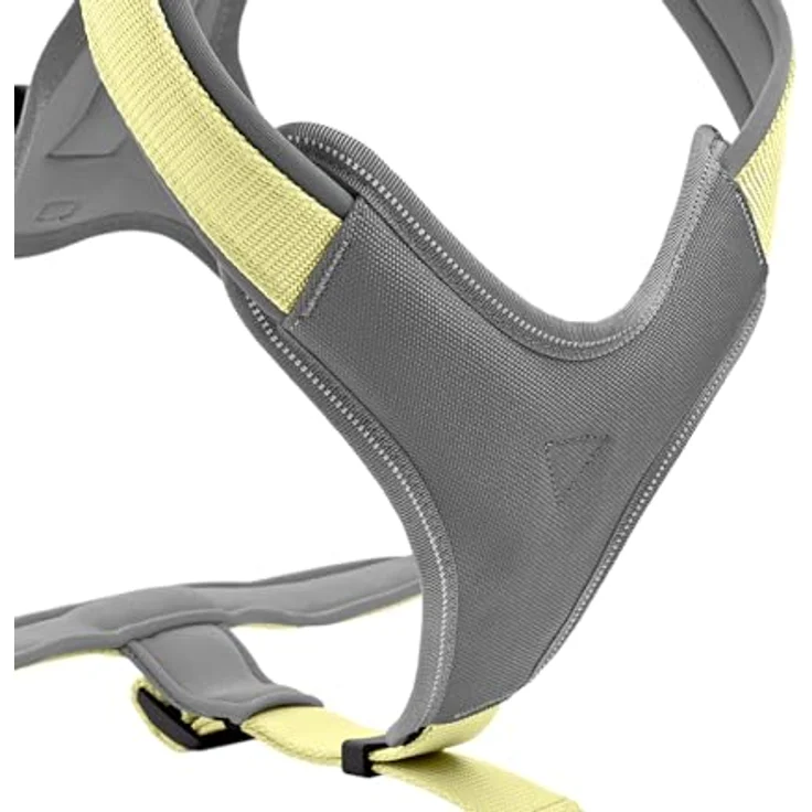 Hunter Tierbedarf Hunde-Geschirr Neopren matcha/grau 3-fache Verstellmöglichkeit, reflektierende Paspel, pflegeleicht – Bild 2