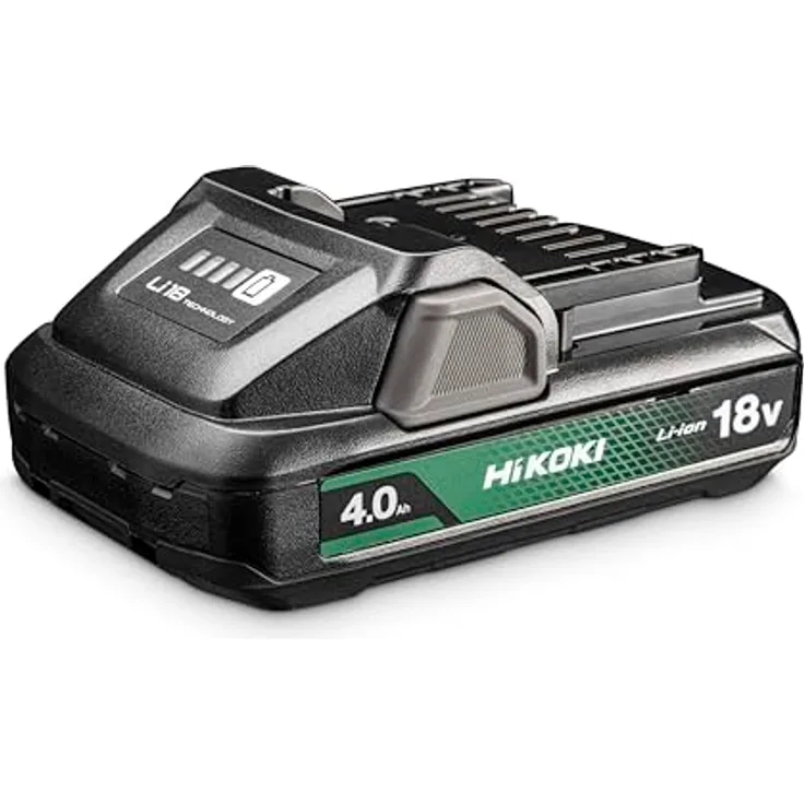 HiKOKI Akku BSL1840M (18V 4.0 Ah Akku, Li-Ion, 4-Stufen-LED Ladestandskontrolle)