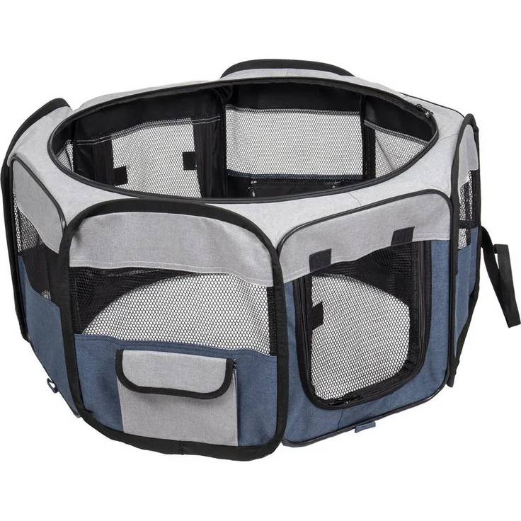 Flamingo Indoorhütte Welpenfreilauf Flavio, faltbar mit verstärktem Rahmen für einfache Montage und Aufbewahrung