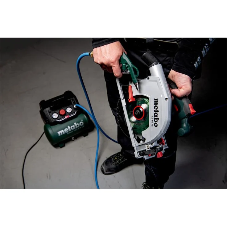 Metabo Kompressor Basic 160-6 W OF (Kessel 6 l, Max. Druck 8 bar, Ansaugleistung 160 l/min, Füllleistung 65 l/min, Max. Drehzahl 3500 /min, kompaktes Design) 601501000 – Bild 4