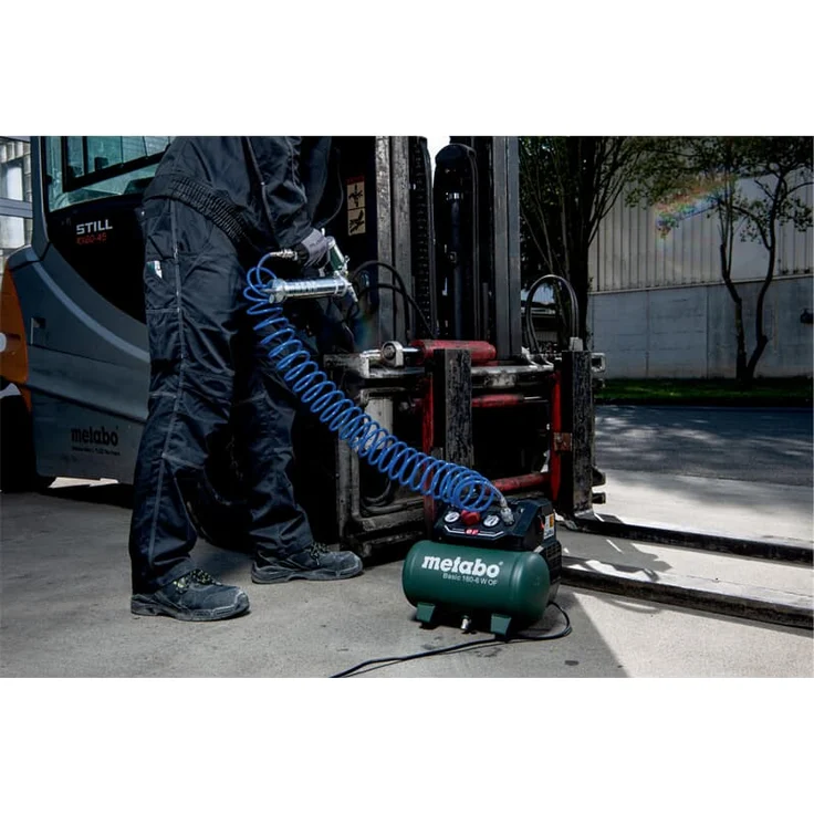 Metabo Kompressor Basic 160-6 W OF (Kessel 6 l, Max. Druck 8 bar, Ansaugleistung 160 l/min, Füllleistung 65 l/min, Max. Drehzahl 3500 /min, kompaktes Design) 601501000 – Bild 6