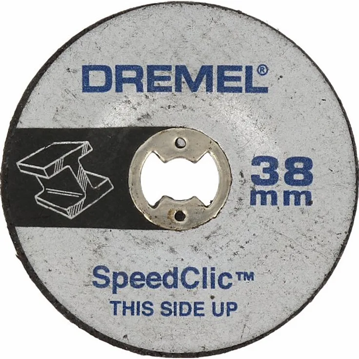 Dremel SC541 SpeedClic Mehrzweck Schleifscheibe, Zubehörsatz für Multifunktionswerkzeug mit 2 Trennscheiben 38 mm zum Schleifen und Entgraten verschiedener Arten von Metall