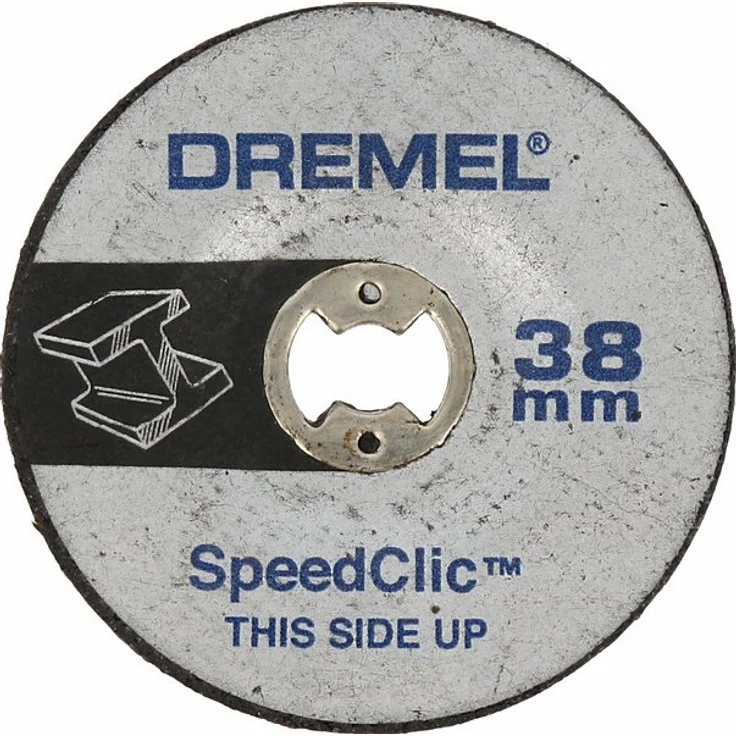 Dremel SC541 SpeedClic Mehrzweck Schleifscheibe, Zubehörsatz für Multifunktionswerkzeug mit 2 Trennscheiben 38 mm zum Schleifen und Entgraten verschiedener Arten von Metall – Bild 1