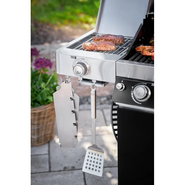 RÖSLE Barbecue-Wender, Hochwertiger Grillwender mit angeschliffener Kante und Rundgriff, Edelstahl 18/10, spülmaschinengeeignet – Bild 5