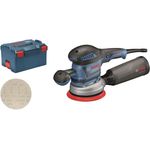 Bosch Professional Exzenterschleifer GEX 40-150 (inkl. Zusatzhandgriff, Staubbox, Schleifteller- 150 mm, Netzschleifblatt M480, in L-BOXX 238)
