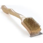 Napoleon Grillbürste aus Holz 45 cm mit Messingborsten und Schaber 62028 silber