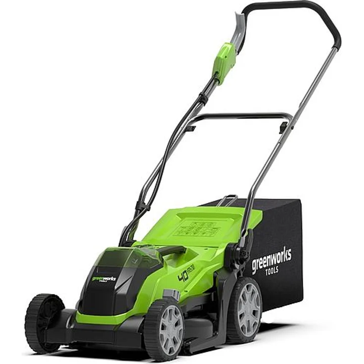 Greenworks Tools 40V G40LM35 Akku-Rasenmäher, 35cm Schnittbreite, 40l Fangkorbvolumen, 5-stufige Schnitthöheneinstellung - ohne Akku und Ladegerät (2501907) – Bild 1