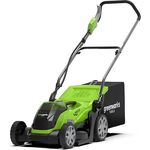 Greenworks Tools 40V G40LM35 Akku-Rasenmäher, 35cm Schnittbreite, 40l Fangkorbvolumen, 5-stufige Schnitthöheneinstellung - ohne Akku und Ladegerät (2501907)