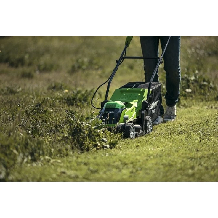 Greenworks Tools 40V G40LM35 Akku-Rasenmäher, 35cm Schnittbreite, 40l Fangkorbvolumen, 5-stufige Schnitthöheneinstellung - ohne Akku und Ladegerät (2501907) – Bild 5