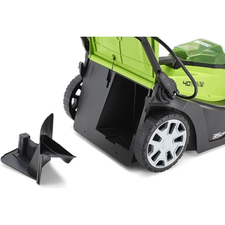 Greenworks Tools 40V G40LM35 Akku-Rasenmäher, 35cm Schnittbreite, 40l Fangkorbvolumen, 5-stufige Schnitthöheneinstellung - ohne Akku und Ladegerät (2501907) – Bild 3