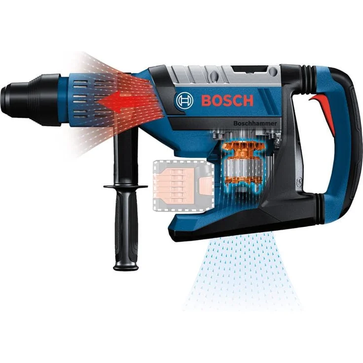 Bosch Professional GBH 18V-45 C Akku-Bohrhammer BITURBO SDS max 12,5 J ohne Akku ohne Ladegerät im Koffer – Bild 4