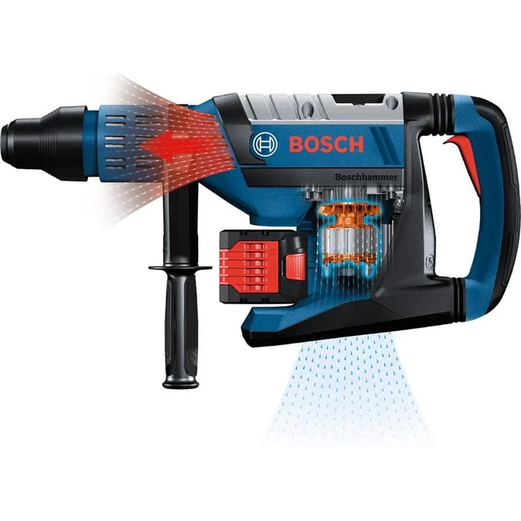 Bosch Professional GBH 18V-45 C Akku-Bohrhammer BITURBO SDS max 12,5 J 2 xAkku ProCORE18V 12Ah im Koffer – Bild 4