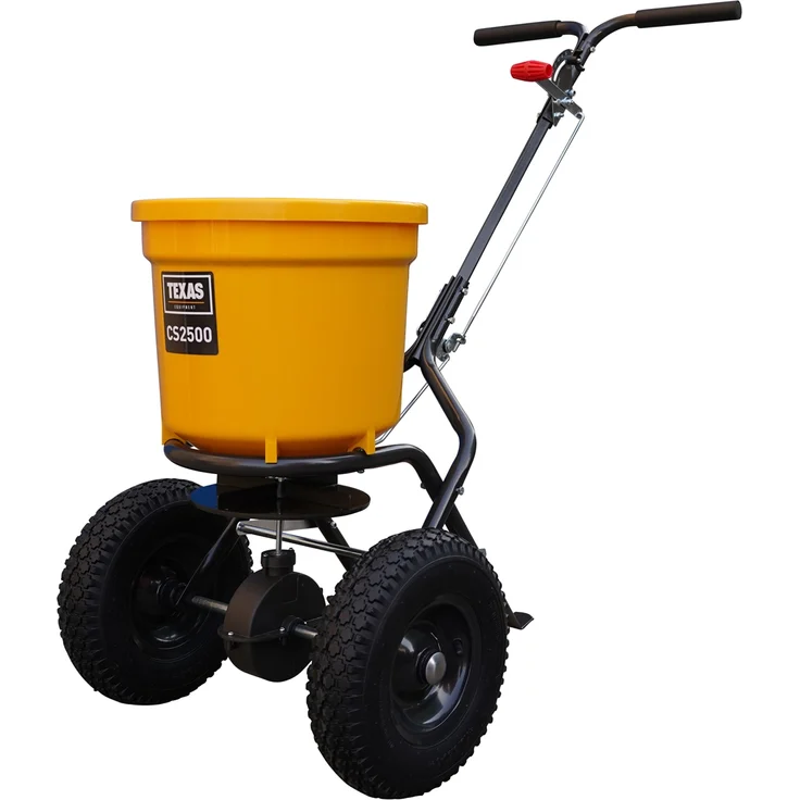 TEXAS CS2500 Streuwagen Handstreuwagen für Gras Saatgut Dünger Salz 25l – Bild 3