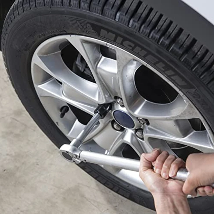 Michelin Drehmomentschlüssel - MTW-210,1-2 Zoll, Auto Reifenwechsel, 42-210 Nm, inkl. Verlängerung, Adapter und Koffer – Bild 5