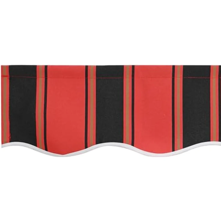 vidaXL Markisenvolant für 3 m Rahmen, Gestreift in Dunkelorange, Schwarz und Gelb, 2.8x0.2 m – Bild 5