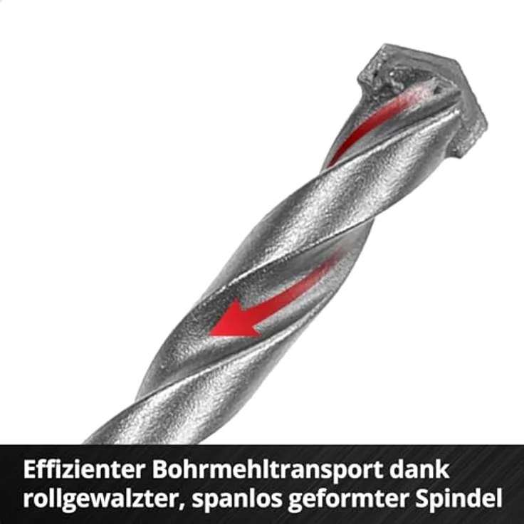 Einhell S-CASE 10-tlg. Steinbohrer-Set aus Werkzeugstahl, eingesetzte Hartmetallplatte, rollgewalzte Spindel, Aufbewahrungsbox – Bild 5