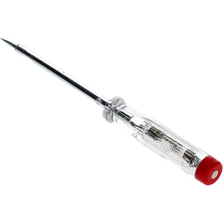 Intercable AV6104 Phasenprüfer, Schraubendreher zum Erkennen von Spannungen mit transparentem Griffstück, 3mm x 65mm