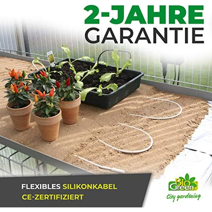 BioGreen Bodenheizkabel für Gewächshaus 4,3 m, 25W – Bild 5