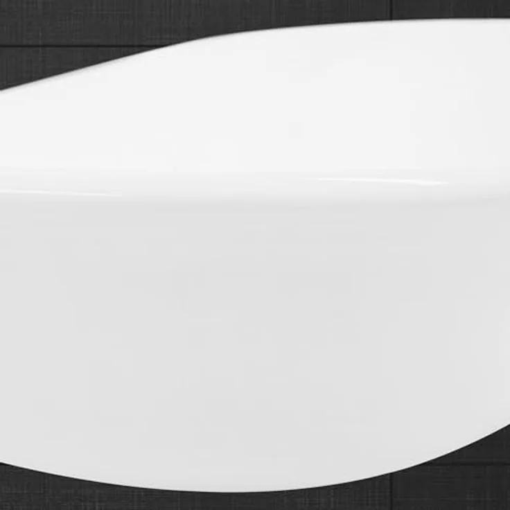 ECD-Germany Keramik Waschbecken, Weiß, Aufsatzwaschbecken mit Standard-Ablaufventil, 36.5x15.5x64 cm – Bild 3