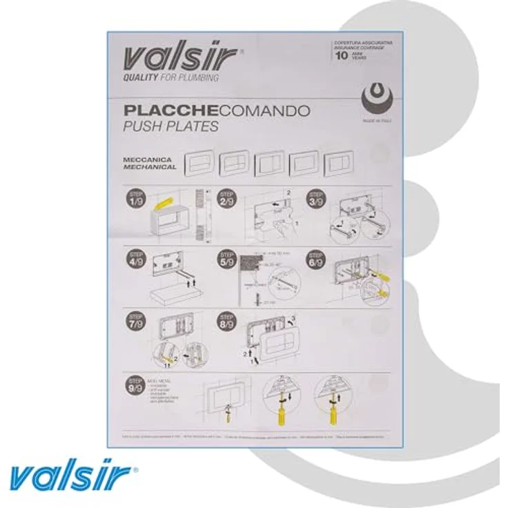 Valsir Weiße Platte Rios 2 E Angel 2, WC in Weiß, VALSIR Original – Bild 5