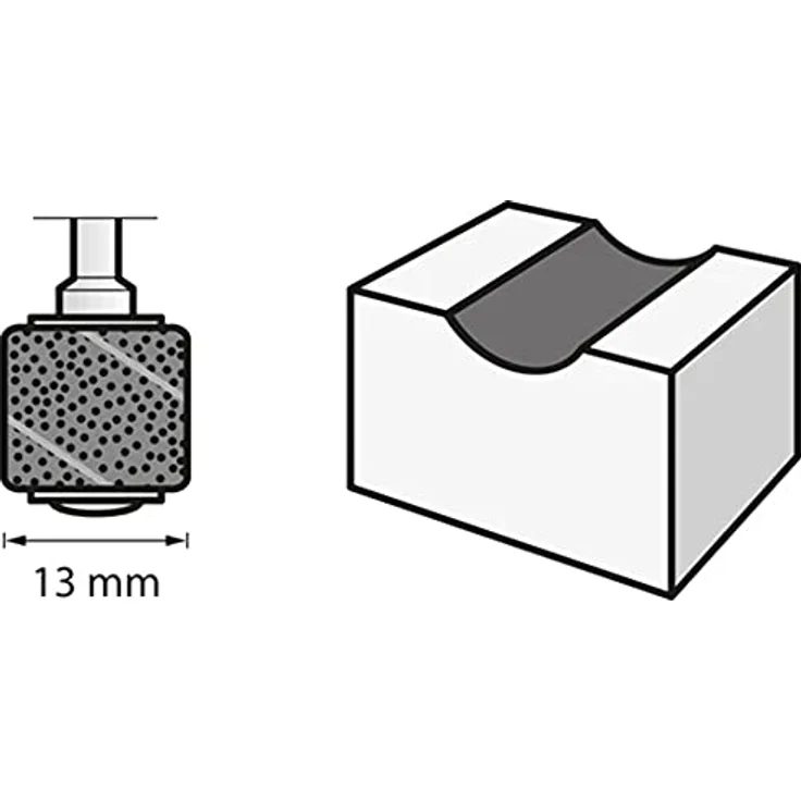 Dremel 408 Schleifband (Zubehörsatz für Multifuntionswerkzeug mit 6 Schleifbänder 13mm, Körnung 60 zum Gestalten und Ebnen von Holz, Kunststoff, Fiberglas etc.) – Bild 3