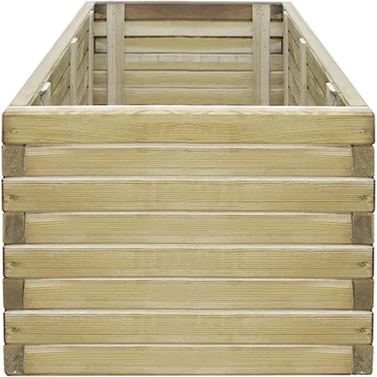 vidaXL Hochbeet 100 x 50 x 40 cm Holz Rechteckig – Bild 3