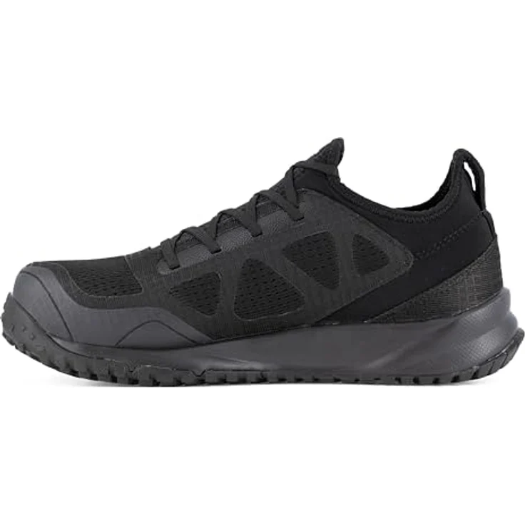 Reebok All Terrain Safety Sicherheitsschuh, Mesh und Ripstopgewebe, Aluminiumkappe, Rutschfeste Gummisohle, MemoryTech Massage 2.0 Fußbett, schwarz – Bild 2