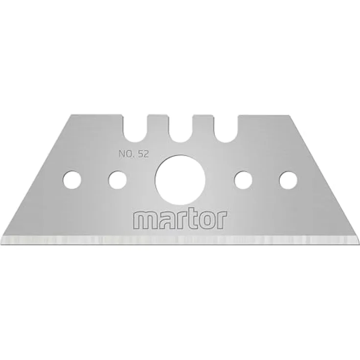 Martor Cuttermesser TRAPEZKLINGE NR. 52, Ersatzklingen Standardschliff, 10 Stk. im Klingenspender