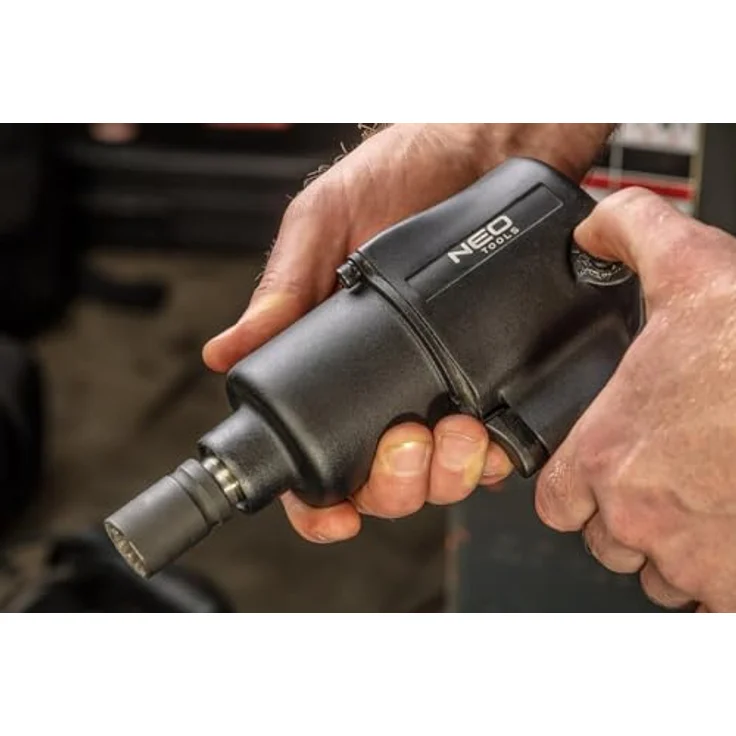 NEO TOOLS Druckluft-Schlagschrauber 1/2 Zoll 720 Nm - Robuster Schlagschrauber mit Rechts-/Linksdrehung in blau – Bild 4